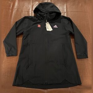 NWT Women’s Adidas Rutgers RAIN.RDY Activewear Jacket Raincoat - Size Medium